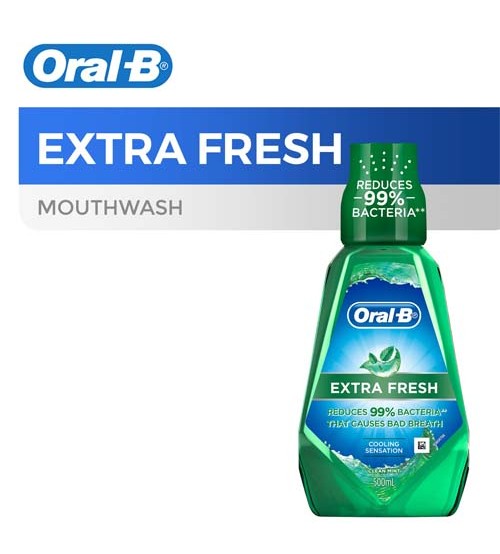 Oral-B Extra Fresh Mouthwash 500ml
